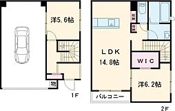 ラグナ・セカGarage03 D棟 2LDKの間取図画像