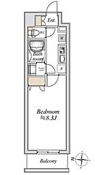 Ｎ−Ｓｔａｇｅ上北台 5階1Kの間取り