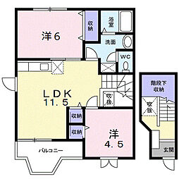 間取図画像 2LDK
