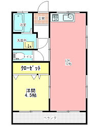 間取図画像 1LDK