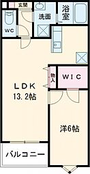 ジーメゾン石津町東アビデ 1LDKの間取図画像