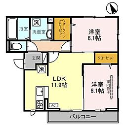 間取図画像 2LDK