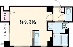 ＮｉｃｅマンションＩＭ九品寺 3階1Kの間取り
