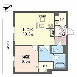 Ａｄｏｎｉｓ長束 104 1階1LDKの間取り