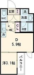 間取図画像 1DK