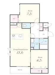 間取図画像 2LDK