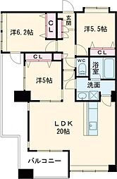 I.PROUD神水 3階3LDKの間取り