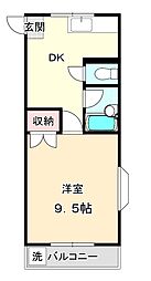 FORTUNA・S 1DKの間取図画像