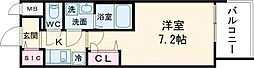 Osaka Metro中央線 長田駅 徒歩7分の賃貸マンション 11階1Kの間取り