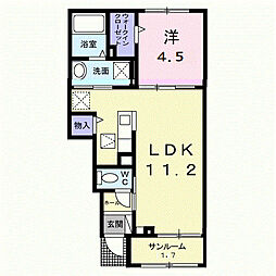 間取図画像 1LDK