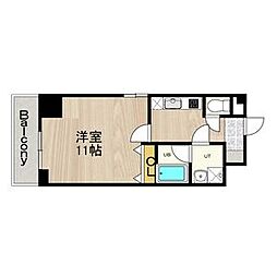 CITY SPIRE浜大津駅前 6階1Kの間取り