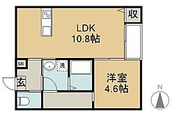 間取図画像 1LDK