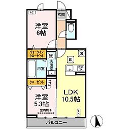 間取図画像 2LDK