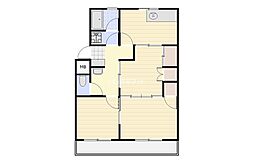 ラ・トゥール屋島百石 3階3DKの間取り