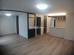 京阪交野線 郡津駅 徒歩5分の賃貸アパート 1階2LDKのリビング/ダイニング