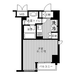 セリーズ門前仲町 7階1Kの間取り