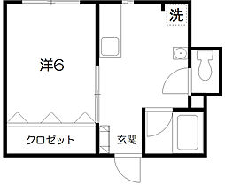 KURA（クラプラス） 1階1Kの間取り