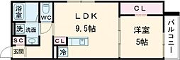 間取図画像 1LDK
