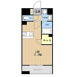 LIBTH水前寺 12階1LDKの間取り