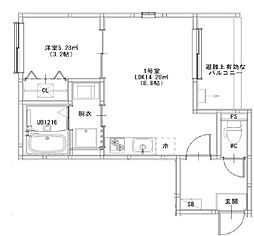京阪京津線 四宮駅 徒歩4分の賃貸アパート 3階1DKの間取り