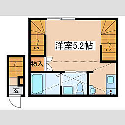 アークファースト町田 2階ワンルームの間取り
