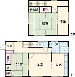ヴィンテージデザイナーハウス 1階2SLDKの間取り