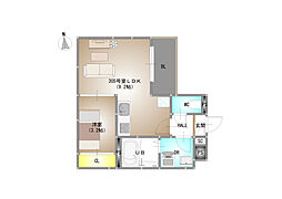 仮称）REGALEST 青江VI（レガリスト アオエシックス） 3階1LDKの間取り