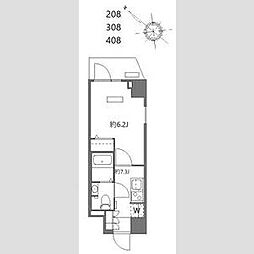 N-stage西船橋市川 1Kの間取図画像