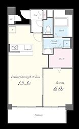 ミースカセッタ小倉 1LDKの間取図画像