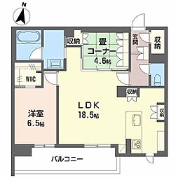 LUANA KAMISUGI 2LDKの間取図画像