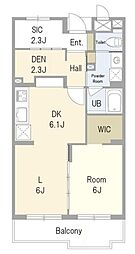 メゾンロアール 1階1SLDKの間取り