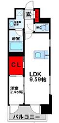 プレジデンス ざ 三萩野 1LDKの間取図画像