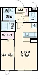 Ｌａ・ｍａｉｓｏｎ高崎 302 1階1LDKの間取り