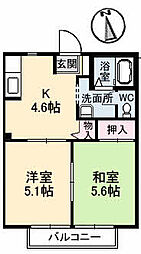 シャーメゾンＭＩＨＯ 1階2Kの間取り