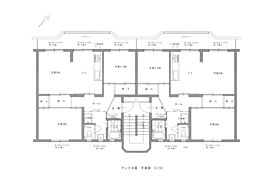 ヴィラ北堀 2階2LDKの間取り