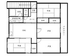 山根アパート 2階4DKの間取り