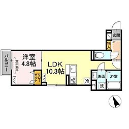 間取図画像 1LDK