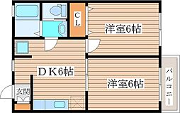 間取図画像 2DK