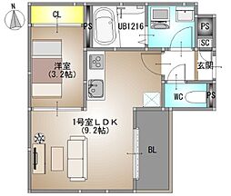 REGALEST TSUBAKI（旧)REGALEST 青江V） 2階1LDKの間取り
