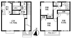 ＳＨＵＫＵＲＡ新秋津 1階3LDKの間取り