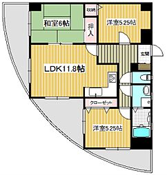ジャクソンタワーズ 3LDKの間取図画像