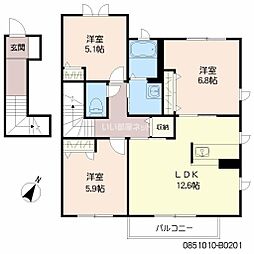 間取図画像 3LDK