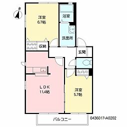 間取図画像 2LDK