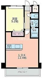 ピノ木町 9階1LDKの間取り