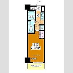 JR京浜東北・根岸線 西川口駅 徒歩7分の賃貸マンション 3階1Kの間取り