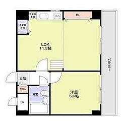 サークビルズ 1LDKの間取図画像