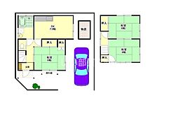 藤金貸家 1階3DKの間取り