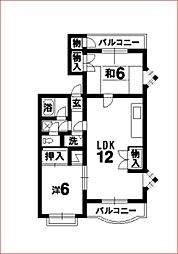 間取図画像 2LDK