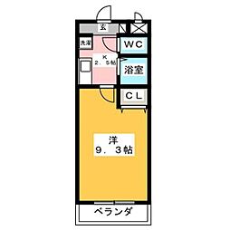 A・CITY今本町 1Kの間取図画像