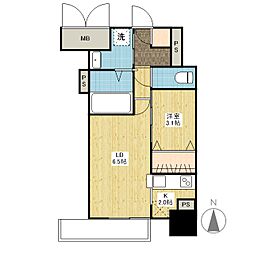月光鎮守府 1LDKの間取図画像